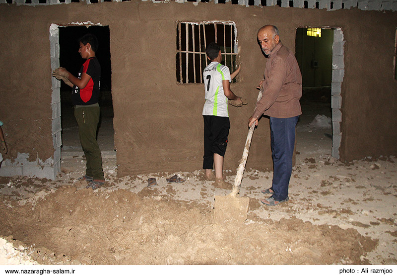 بازدید فرمانده پایگاه مقاومت سلمان فارسی نظرآقا از محل در حال ساخت واقعه غدیر + تصاویر